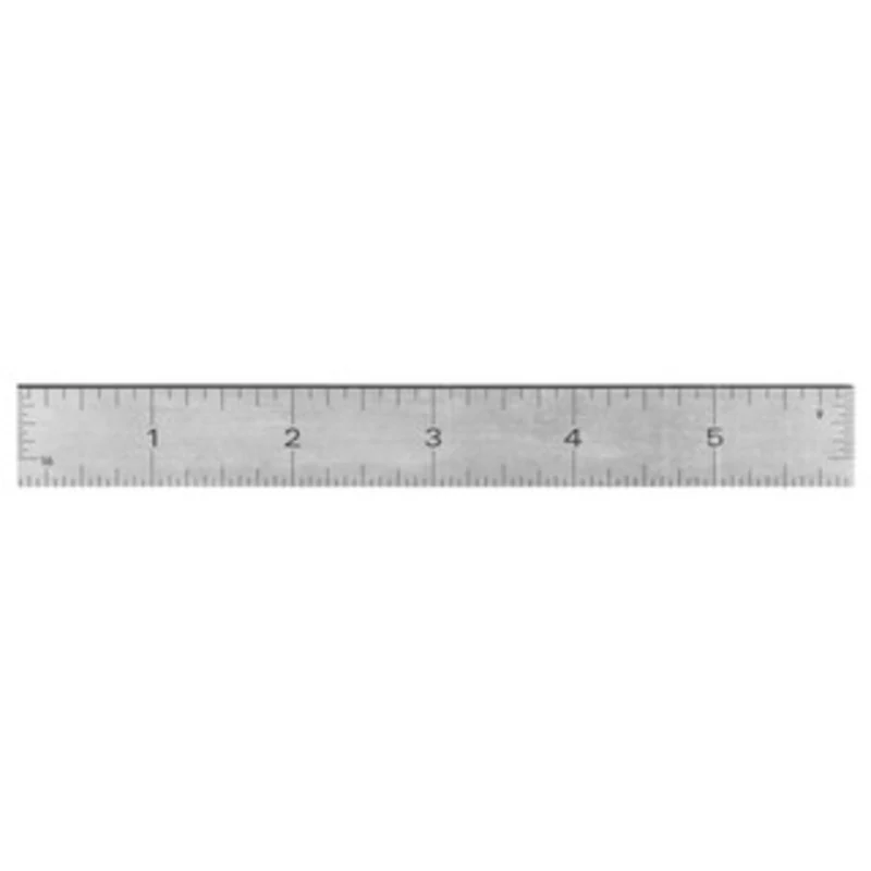 PEC Rigid Steel Chrome Rule, 1000mm Metric, .050 Thick, 1-1/4 Width - RR-1000